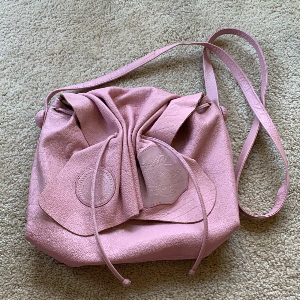 Carlos Falchi Pink Crossbody Bag
